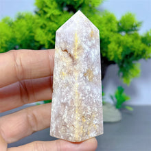 Load image into Gallery viewer, 1PC Natural Pink Flower Agate Obelisk for Healing