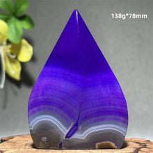 Load image into Gallery viewer, 1PC Natural Mineral Purple Agate Crystal Free Form Torch Home Decor