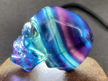 Load image into Gallery viewer, 2 Inch Natural Rainbow Fluorite Skull Carving Home Decor