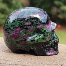 Load image into Gallery viewer, Natural Green Epidote and Zoisite Skull Carving Home Decor