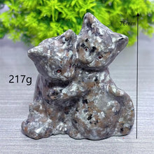 Load image into Gallery viewer, 1PC Yooperlite Cat Natural Crystal Carving