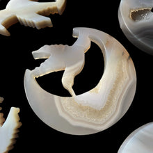 Load image into Gallery viewer, 1PC Natural Crystal Agate Moon &amp; Dove Home Decor