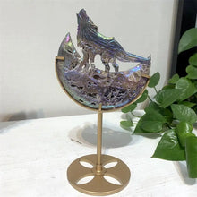 Load image into Gallery viewer, 1PC Natural Sphalerite Wolf Carving Polished Home Decor