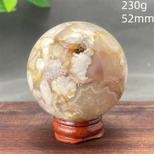 Load image into Gallery viewer, Natural Red Cherry Blossom Agate Sphere for Healing
