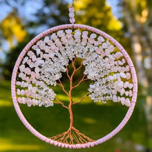 Load image into Gallery viewer, 1PC Tree of Life Crystal Wall Hanging Pendant Natural Stones Amethyst Lapis Lazuli Citrine Rose Quartz