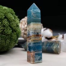 Load image into Gallery viewer, 1PC Natural Blue Onyx Crystal Obelisk for Healing