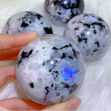 Load image into Gallery viewer, 1PC Moonstone Sphere with Unique Polishing for Healing