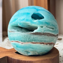 Load image into Gallery viewer, Natural Hemimorphite Sphere Home Decor