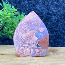 Load image into Gallery viewer, 1PC Natural Rare Pink Agate Geode Crystal Free Form Torch Specimen Home Decor