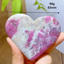 Load image into Gallery viewer, High Quality Natural Pink Tourmaline Smoky Quartz Lepidolite Crystal Heart