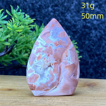 Load image into Gallery viewer, 1PC Natural Rare Pink Agate Geode Crystal Free Form Torch Specimen Home Decor
