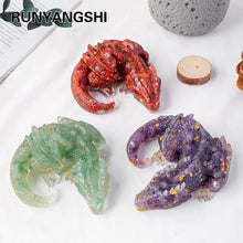 Load image into Gallery viewer, 1PC Natural Crystal Dragon Figurine Sculpture for Home Office Decoration