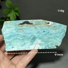 Load image into Gallery viewer, Natural Hemimorphite Mineral Raw Crystal Slice Home Decor