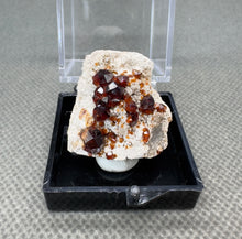 Load image into Gallery viewer, Natural Florescent Hyalite and Garnet Symbiosis Mineral Specimen