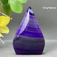 Load image into Gallery viewer, 1PC Natural Mineral Purple Agate Crystal Free Form Torch Home Decor