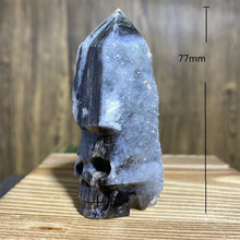 Load image into Gallery viewer, Natural Sphalerite Skull Carving Mineral Specimen