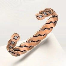 Load image into Gallery viewer, Pure Copper Magnetic Bracelet for Men and Women Adjustable Cuff Bangle