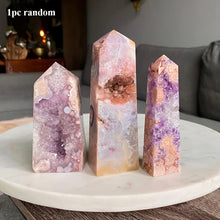 Load image into Gallery viewer, 1PC High Quality Pink Amethyst Crystal Obelisk for Healing