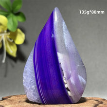 Load image into Gallery viewer, 1PC Natural Mineral Purple Agate Crystal Free Form Torch Home Decor