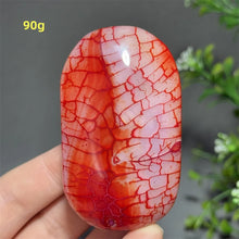 Load image into Gallery viewer, 1PC Natural Dragon Pattern Agate Palm Stone Polished