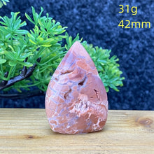 Load image into Gallery viewer, 1PC Natural Rare Pink Agate Geode Crystal Free Form Torch Specimen Home Decor