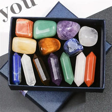 Load image into Gallery viewer, 14pcs Chakra Healing Stones And Crystals For Meditation