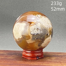 Load image into Gallery viewer, Natural Red Cherry Blossom Agate Sphere for Healing
