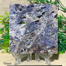 Load image into Gallery viewer, Druzy Sphalerite Crystal Slab Display – Natural Mineral Specimen Slice with Stand for Collection &amp; Home Decor