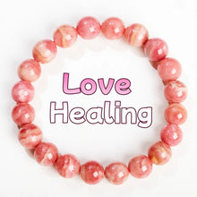 Load image into Gallery viewer, Natural Rhodochrosite Bracelet – Argentina Red Gemstone Beads Stretch Crystal Jewelry for Men &amp; Women