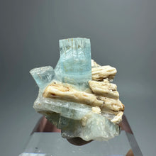 Load image into Gallery viewer, Natural Namibian Aquamarine Crystal Specimen – Raw Gemstone Mineral Stone for Collection &amp; Home Decor
