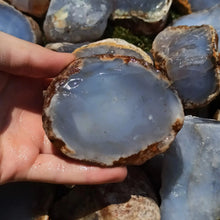 Load image into Gallery viewer, 1PC Chalcedony Raw Stone Specimen Home Decor