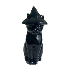 Load image into Gallery viewer, 1PC High Quality Obsidian Wizard Cat Carving