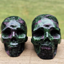 Load image into Gallery viewer, Natural Green Epidote and Zoisite Skull Carving Home Decor