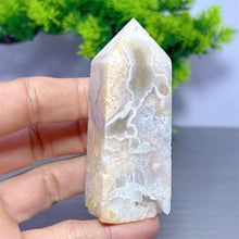 Load image into Gallery viewer, 1PC Natural Pink Flower Agate Obelisk for Healing