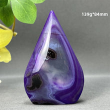 Load image into Gallery viewer, 1PC Natural Mineral Purple Agate Crystal Free Form Torch Home Decor