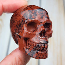Load image into Gallery viewer, 1PC Natural Red Obsidian Skull Carving Home Decor