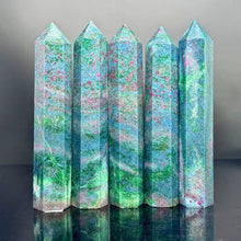 Load image into Gallery viewer, 1PC Natural Ruby Kyanite Crystal Ore Mineral Obelisk for Healing