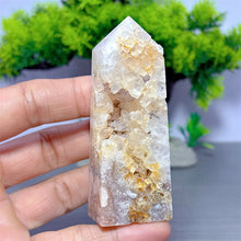 Load image into Gallery viewer, 1PC Natural Pink Flower Agate Obelisk for Healing