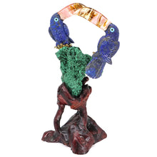 Load image into Gallery viewer, 10" Toucan Statue Natural Lapis Lazuli Malachite Crystal Hand Carving Home Decor