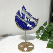Load image into Gallery viewer, 1PC Natural Lapis Lazuli Wolf Carving Polished Home Decor