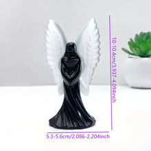 Load image into Gallery viewer, 1PC Black Obsidian Angel Stone Statue Home Decor