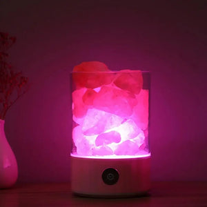 Himalayan Salt Lamp Night Light Negative Ion Air Purification Sleep Aid