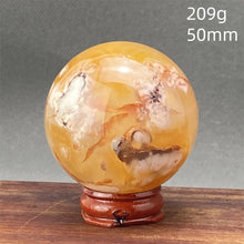 Load image into Gallery viewer, Natural Red Cherry Blossom Agate Sphere for Healing