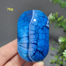 Load image into Gallery viewer, 1PC Natural Dragon Pattern Agate Palm Stone Polished