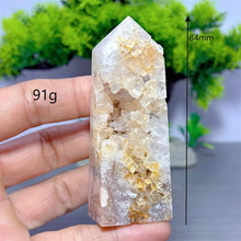 Load image into Gallery viewer, 1PC Natural Pink Flower Agate Obelisk for Healing