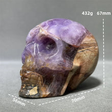 Load image into Gallery viewer, Natural Fantasy Amethyst Skull Carving Home Decor