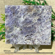 Load image into Gallery viewer, Druzy Sphalerite Crystal Slab Display – Natural Mineral Specimen Slice with Stand for Collection &amp; Home Decor