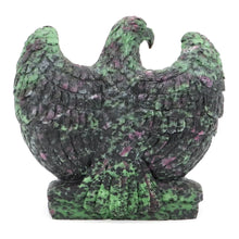Load image into Gallery viewer, 5.6" Eagle Statue Natural Ruby Zoisite Stone Carving Home Decor