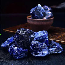 Load image into Gallery viewer, Natural Large Noble Dark Blue Sodalite Raw Stone Specimen