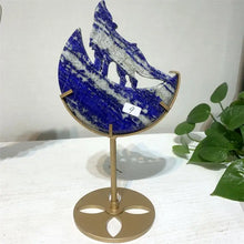 Load image into Gallery viewer, 1PC Natural Lapis Lazuli Wolf Carving Polished Home Decor